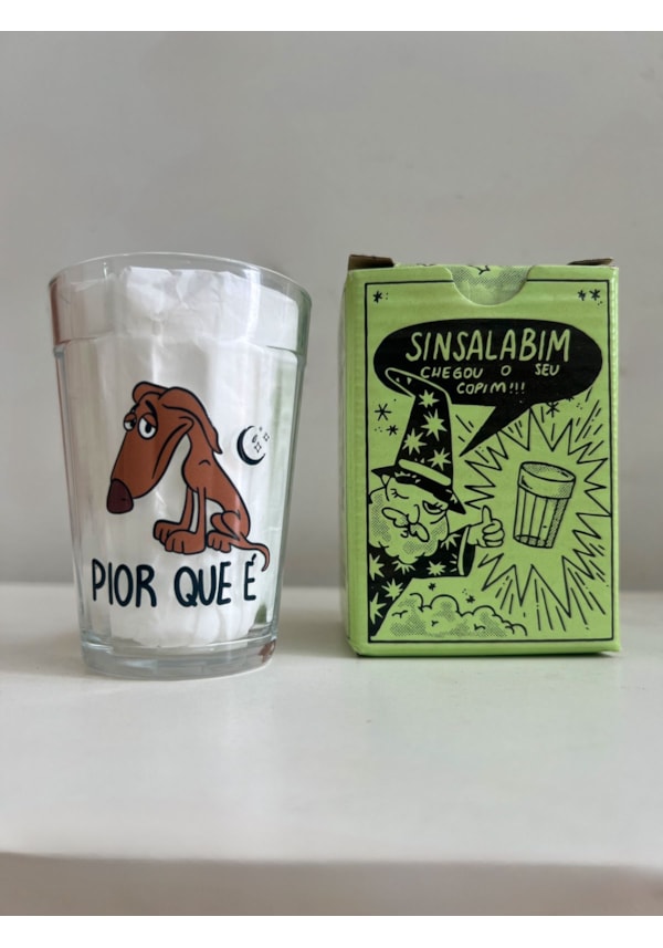 Copo Cachorro Pior que é - Vidro 190ml