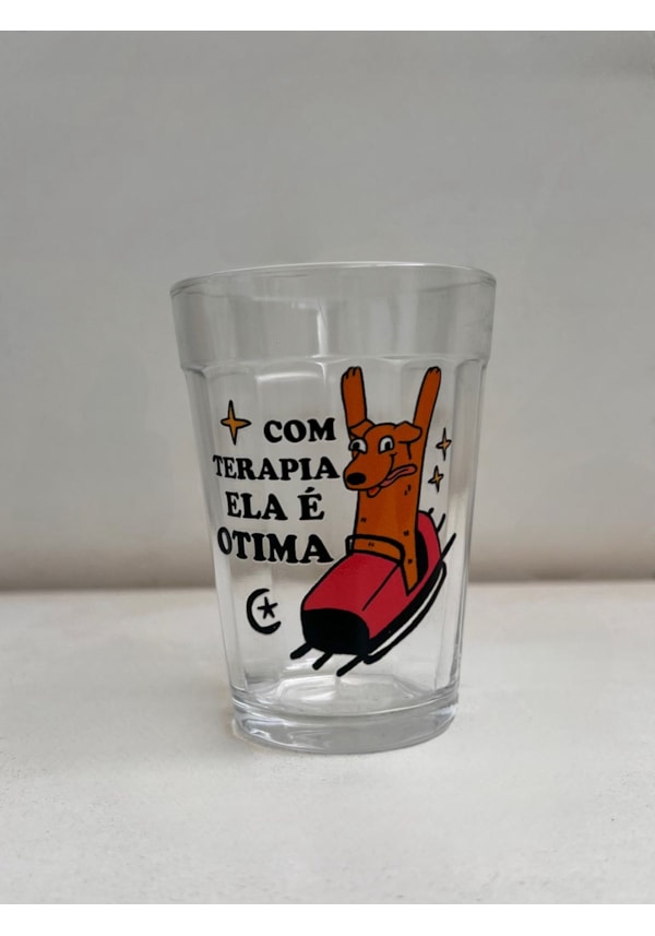 Copo Cachorro Terapia - Vidro 190ml