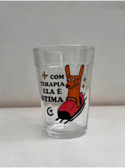 Copo Cachorro Terapia - Vidro 190ml