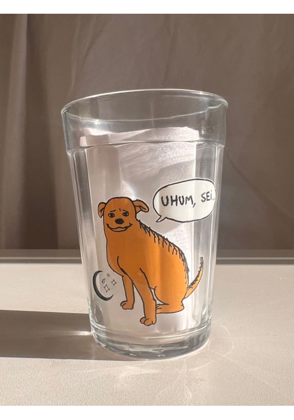 Copo Cachorro Uhum Sei - Vidro 190ml