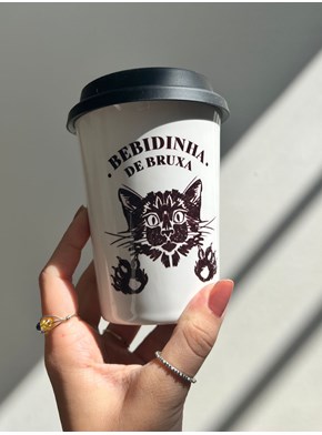 Copo Café Bebidinha de Bruxa - Cerâmica 325ml