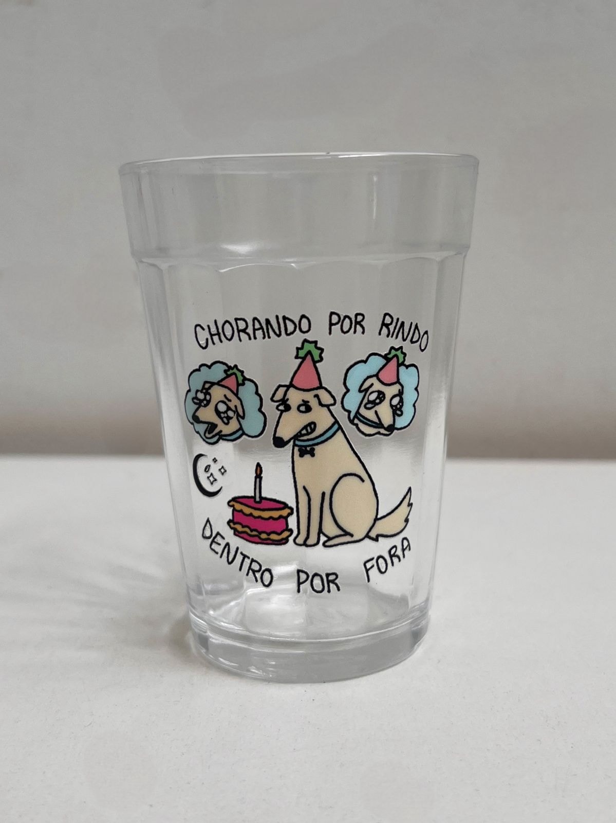 Copo Chorando por Rindo - Vidro 190ml — imagem 1