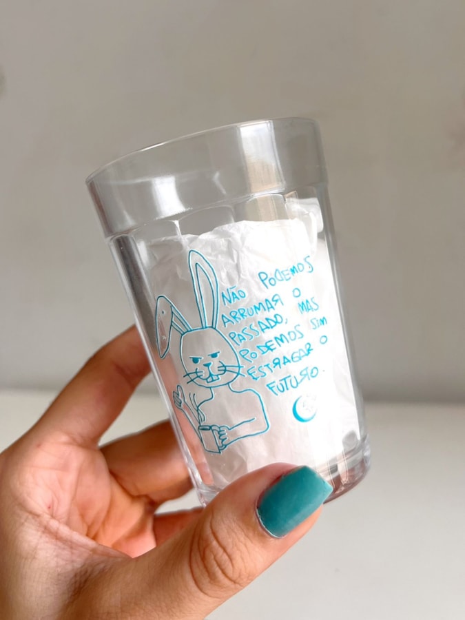Copo Coelho do Futuro - Vidro 190ml — imagem 2
