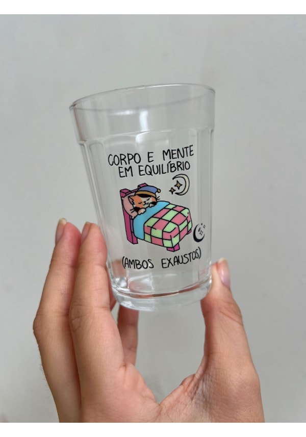 Copo Corpo e Mente - Vidro 190ml