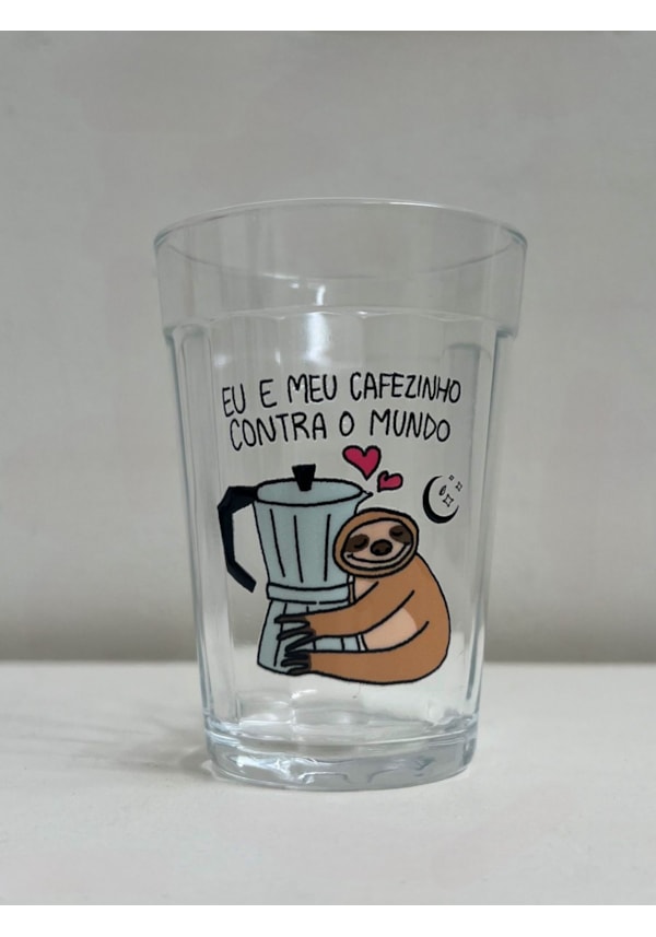 Copo Eu e Meu Cafézinho - Vidro 190ml