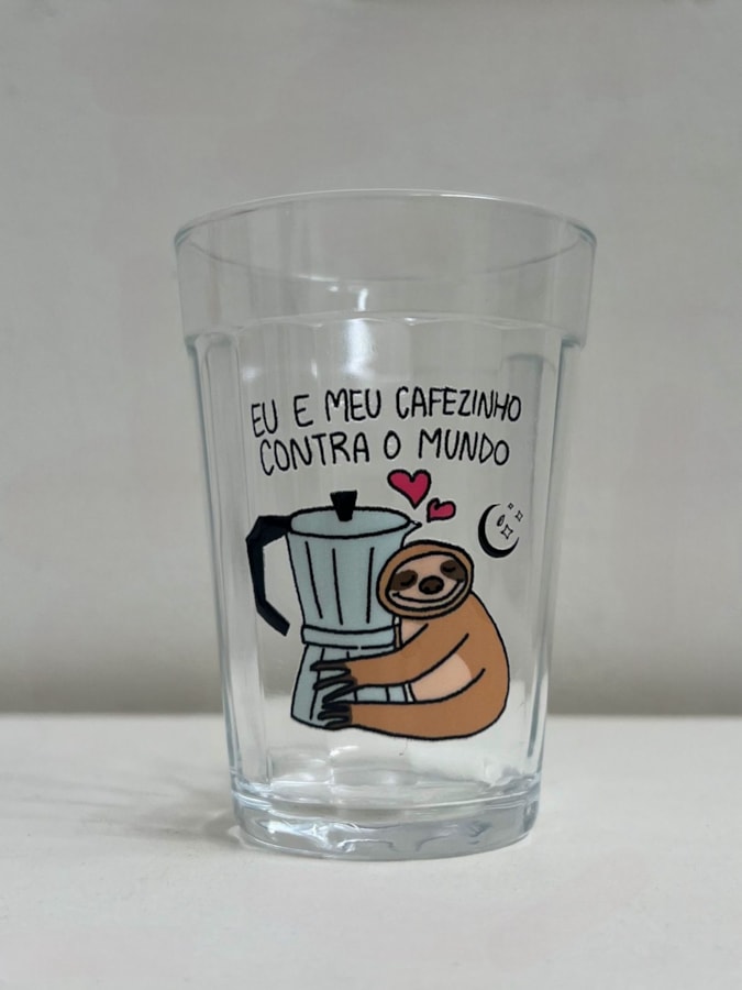 Copo Eu e Meu Cafézinho - Vidro 190ml — imagem 2
