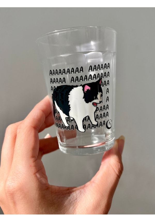 Copo Gato AAA - Vidro 190ml