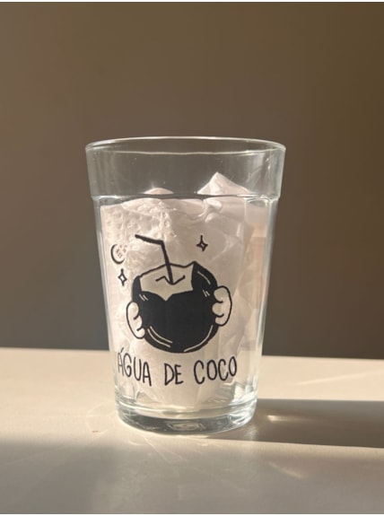 Copo Gato Água de Coco - Vidro 190ml