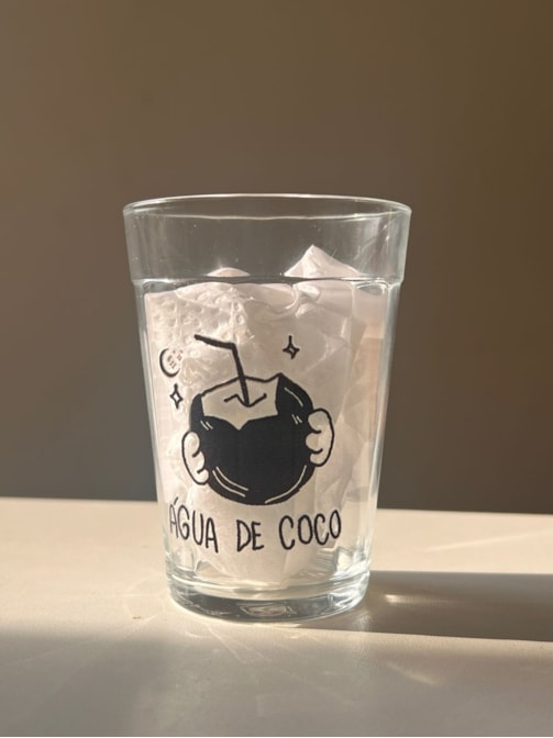 Copo Gato Água de Coco - Vidro 190ml