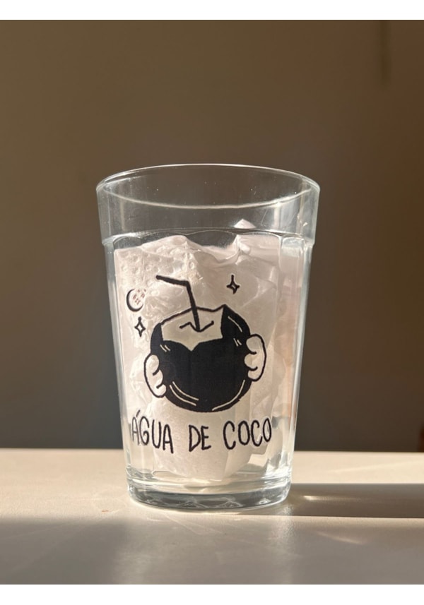 Copo Gato Água de Coco - Vidro 190ml