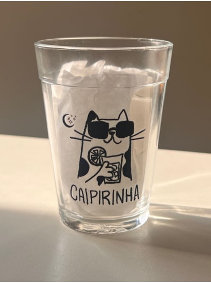 Copo Gato Caipirinha - Vidro 190ml