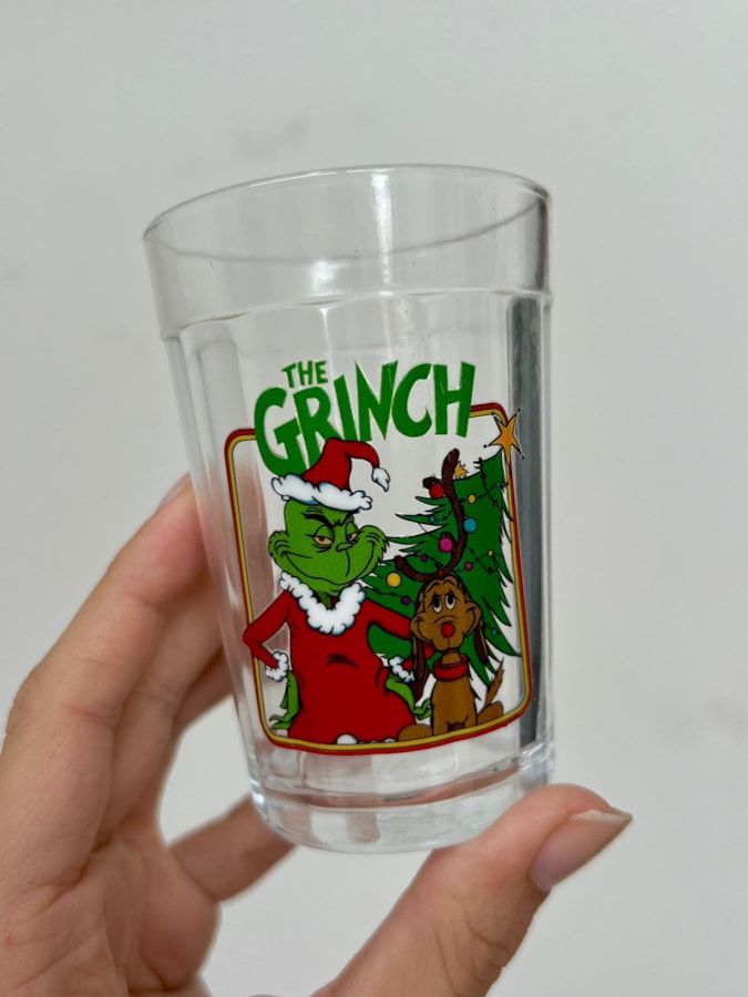 Copo Grinch e Max - Vidro 190ml — imagem 2