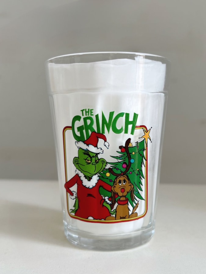 Copo Grinch e Max - Vidro 190ml — imagem 1