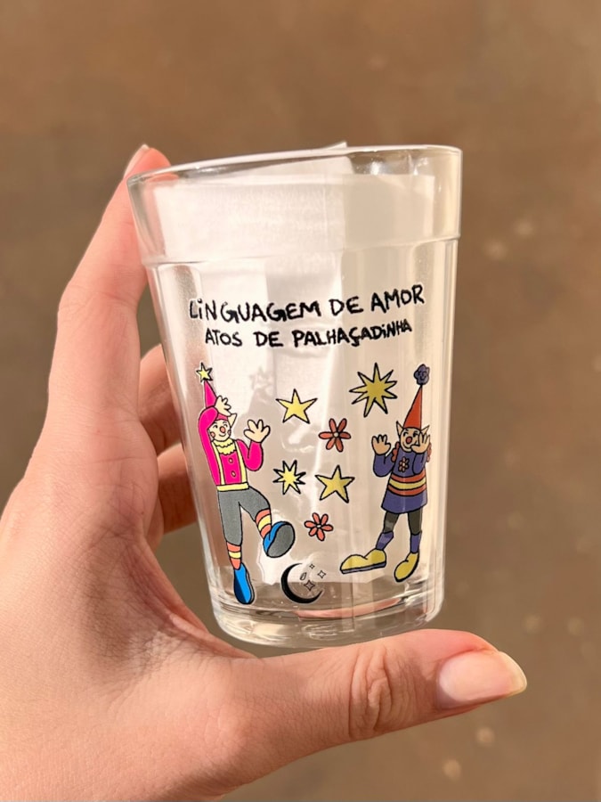 Copo Linguagem de Palhaçadinha - Vidro 190ml — imagem 2