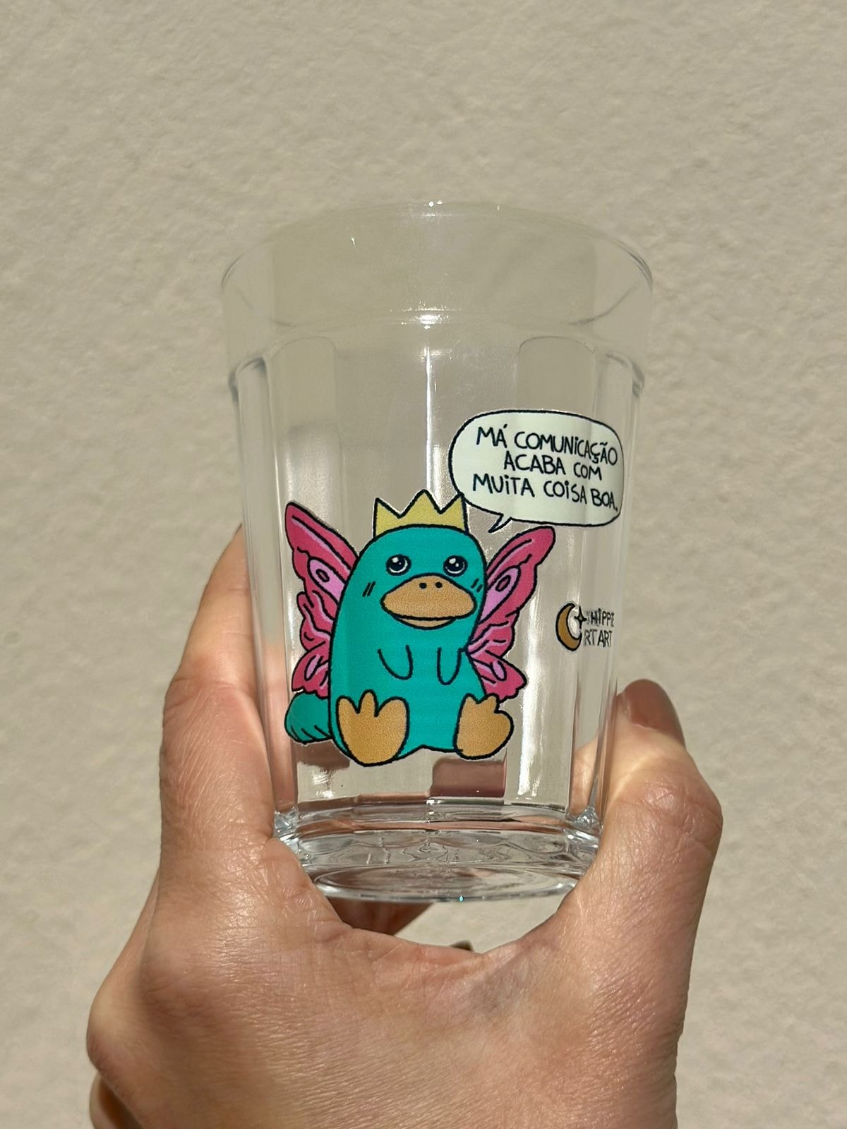 Copo Má Comunicação - Vidro 190ml — imagem 2