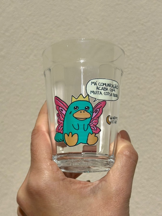 Copo Má Comunicação - Vidro 190ml — imagem 2