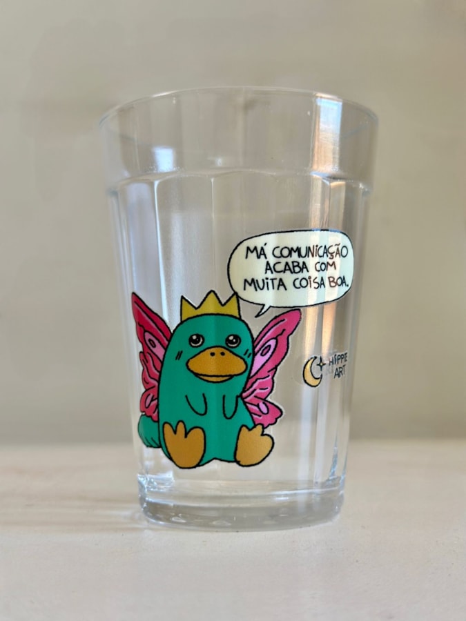Copo Má Comunicação - Vidro 190ml — imagem 1