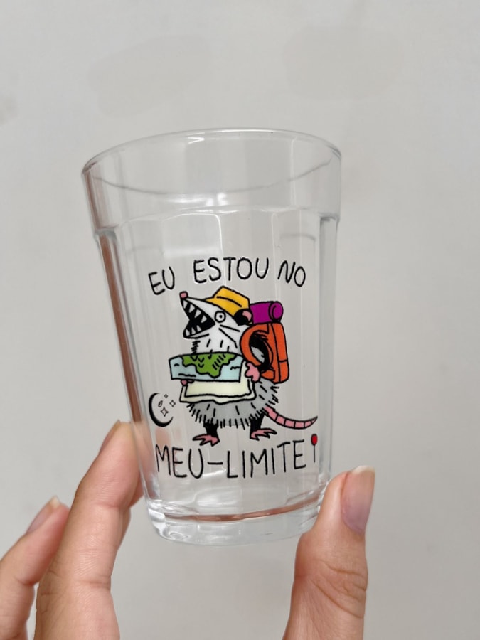 Copo Meu Limite - Vidro 190ml — imagem 1