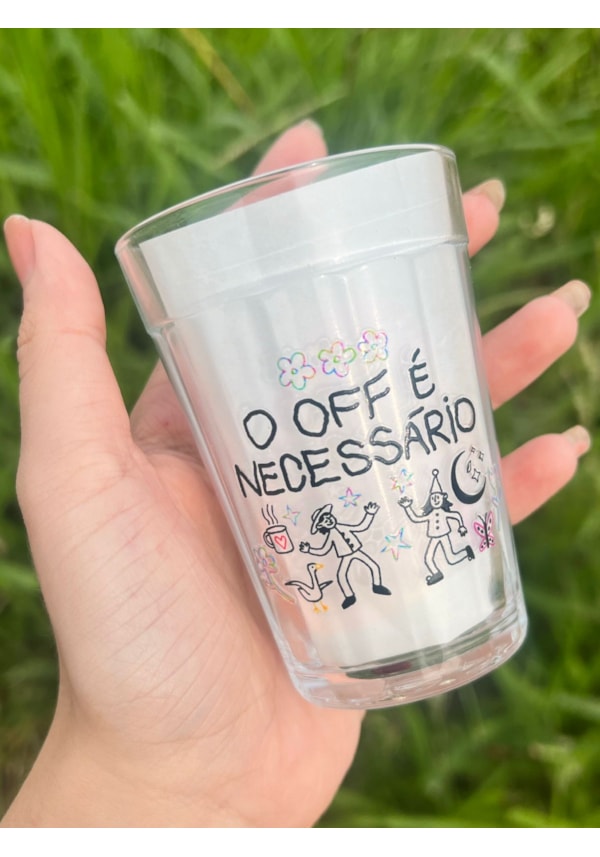 Copo O Off é Necessário - Vidro 190ml