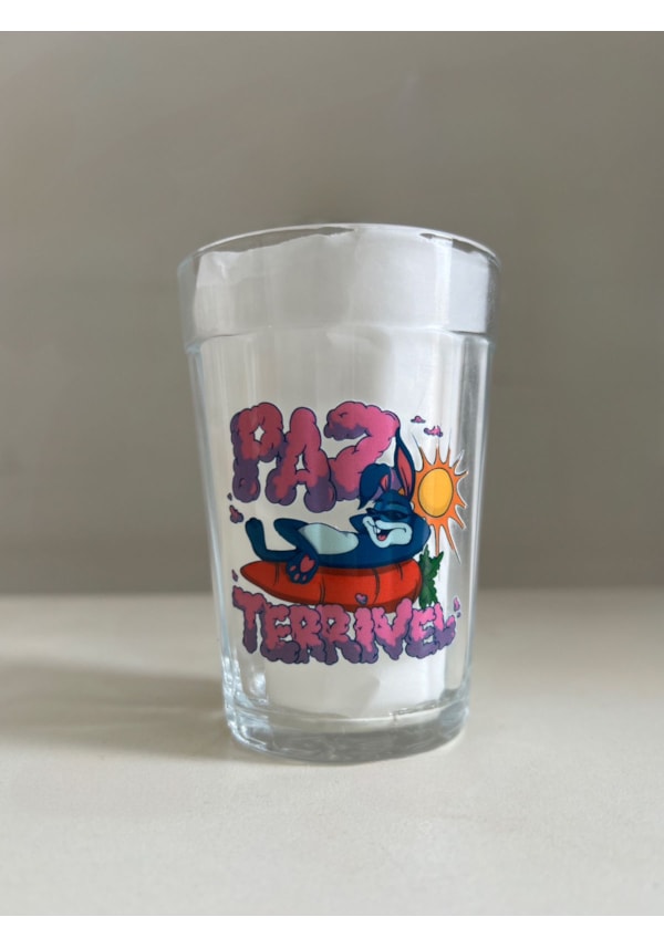 Copo Paz Terrível - Vidro 190ml