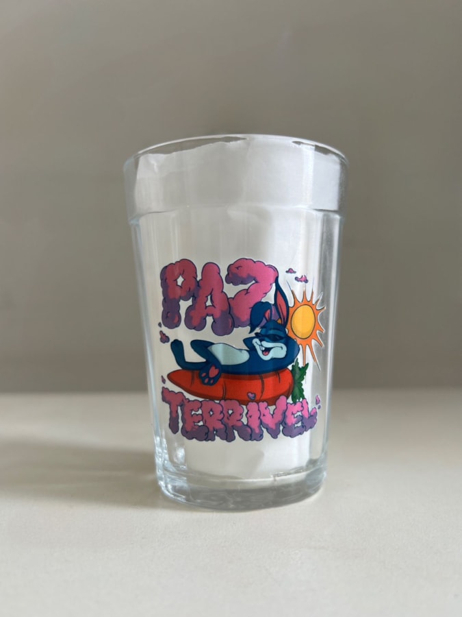 Copo Paz Terrível - Vidro 190ml — imagem 2