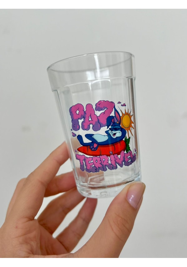 Copo Paz Terrível - Vidro 190ml