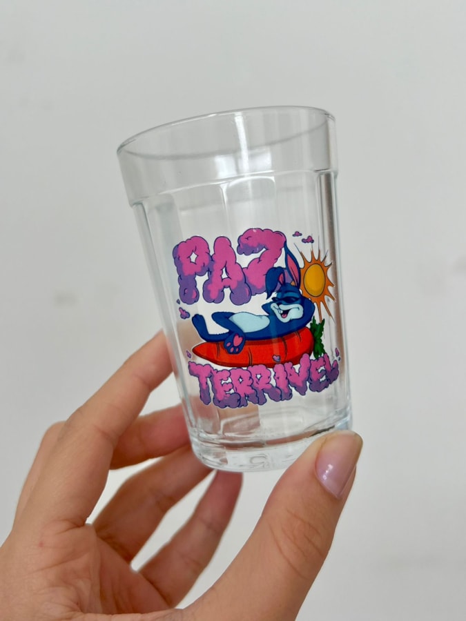 Copo Paz Terrível - Vidro 190ml — imagem 1