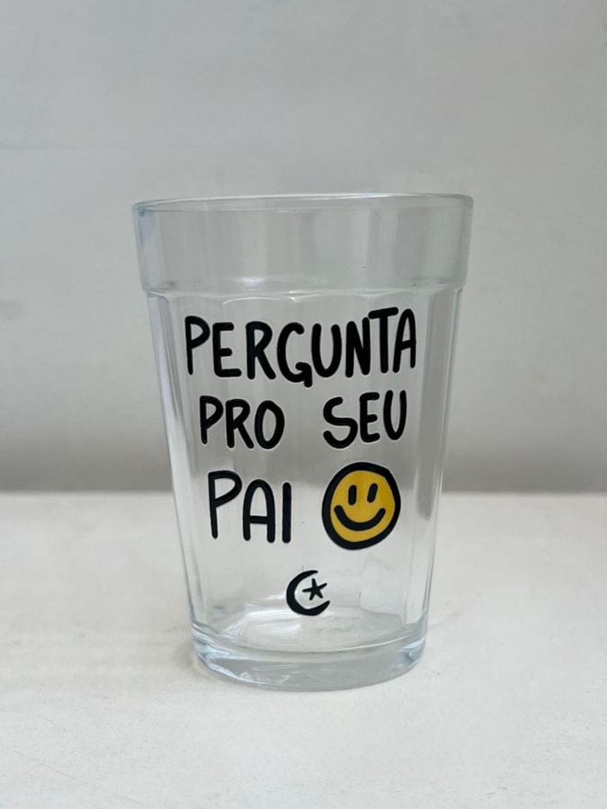 Copo Pergunta pro seu Pai - Vidro 190ml — imagem 1