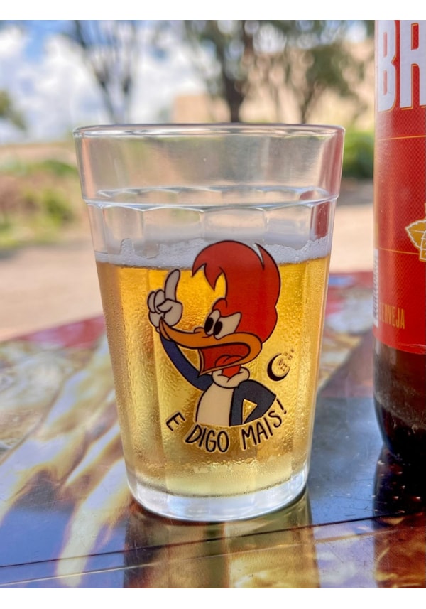 Copo Pica Pau - E Digo Mais - Vidro 190ml