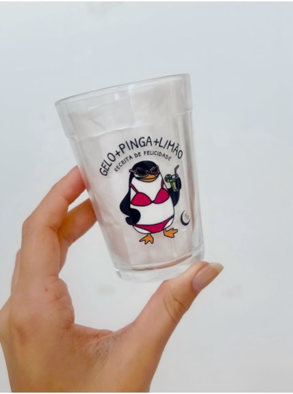 Copo Pinguim Caipirinha - Vidro 190ml