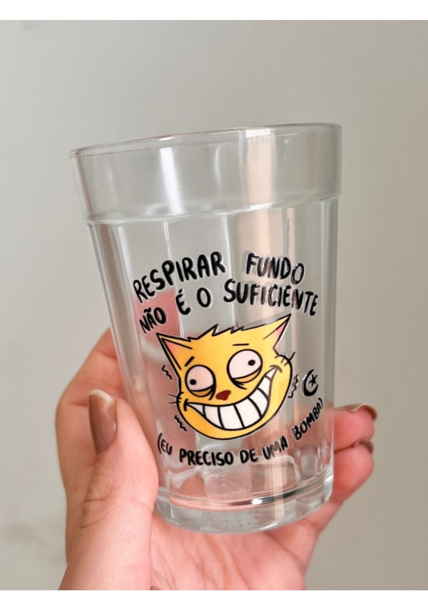Copo Preciso de uma bomba - Vidro 190ml