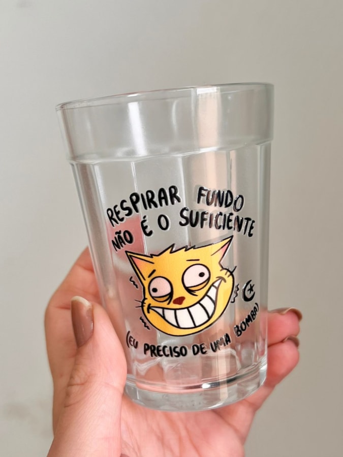 Copo Preciso de uma bomba - Vidro 190ml — imagem 1