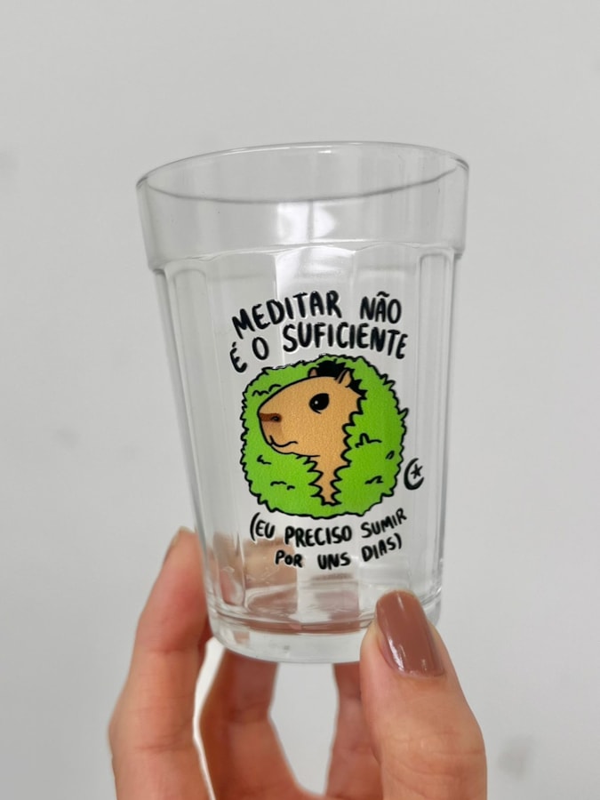Copo Preciso sumir por uns dias - Vidro 190ml — imagem 1