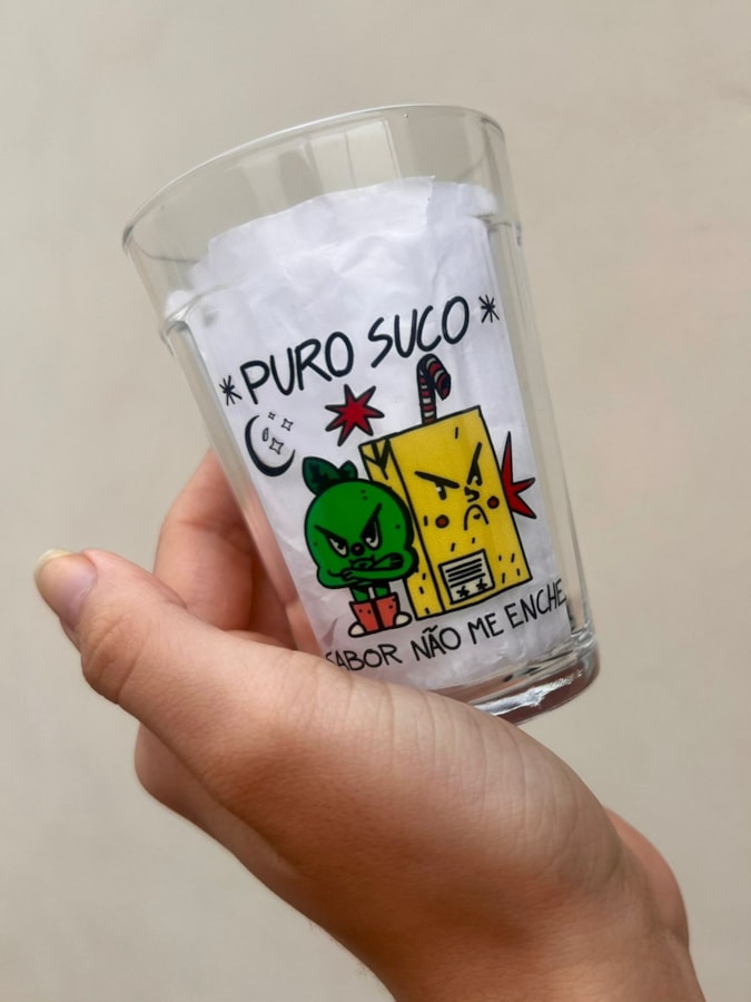 Copo Puro Suco Não me Enche - Vidro 190ml — imagem 2