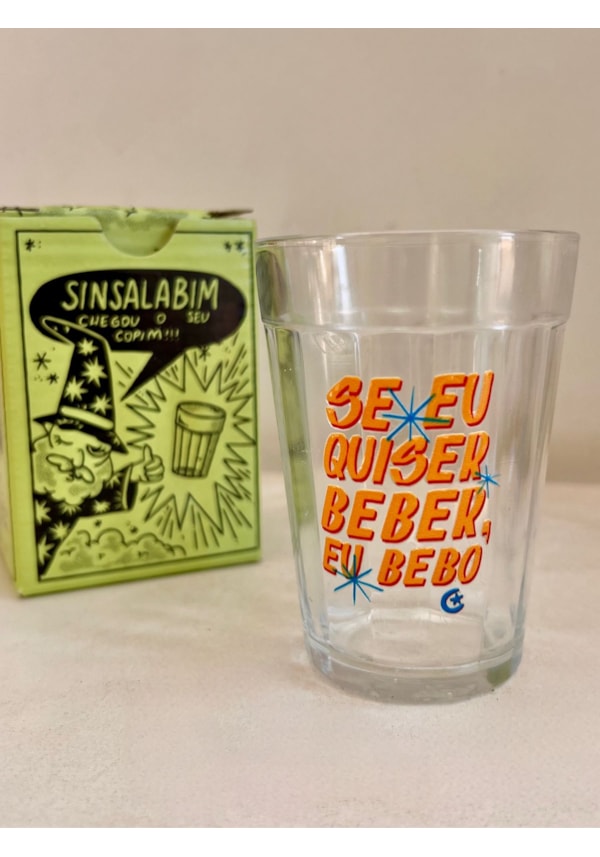 Copo Se Eu Quiser Beber - Vidro 190ml