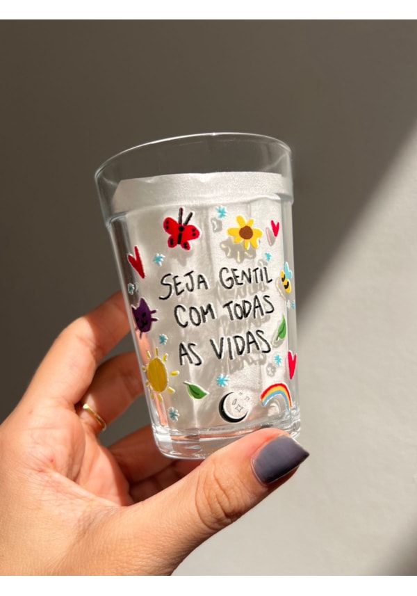 Copo Seja Gentil - Vidro 190ml
