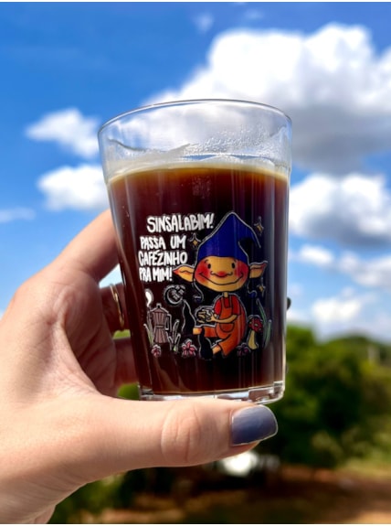 Copo Sinsalabim Passa um Café pra mim - Vidro 190ml