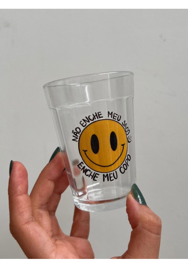 Copo Smiley - Vidro 190ml