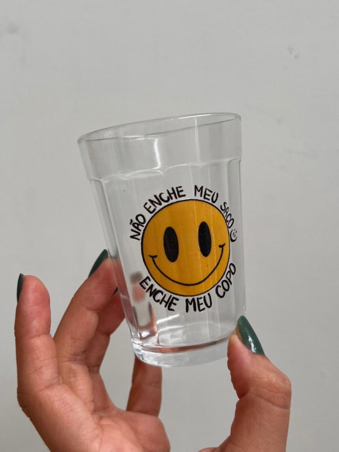 Copo Smiley - Vidro 190ml — imagem 2