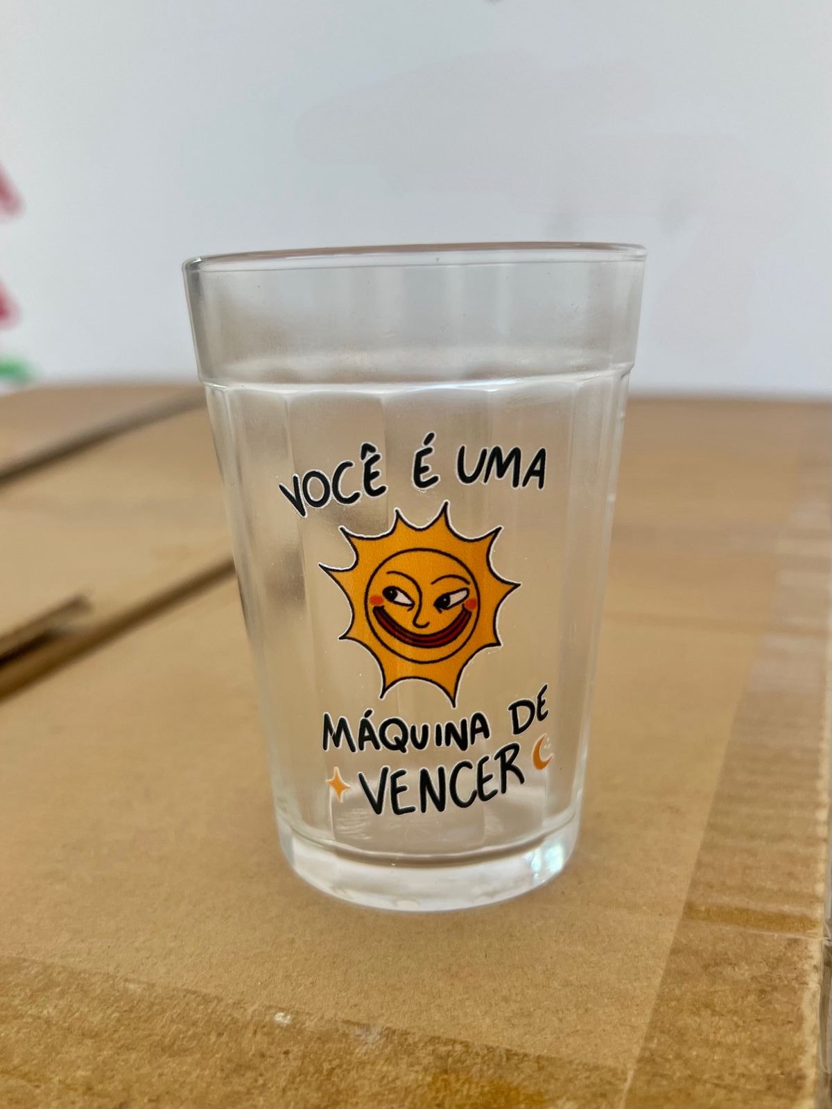 Copo Sol máquina de vencer - Vidro 190ml — imagem 1