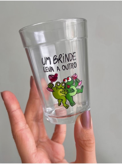 Copo um brinde leva a outro - Vidro 190ml
