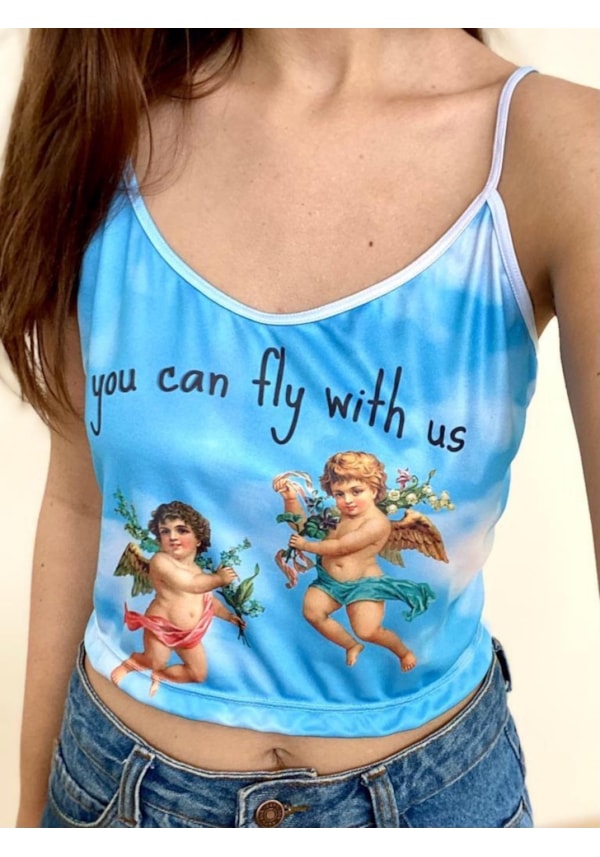 Cropped Alça Anjos
