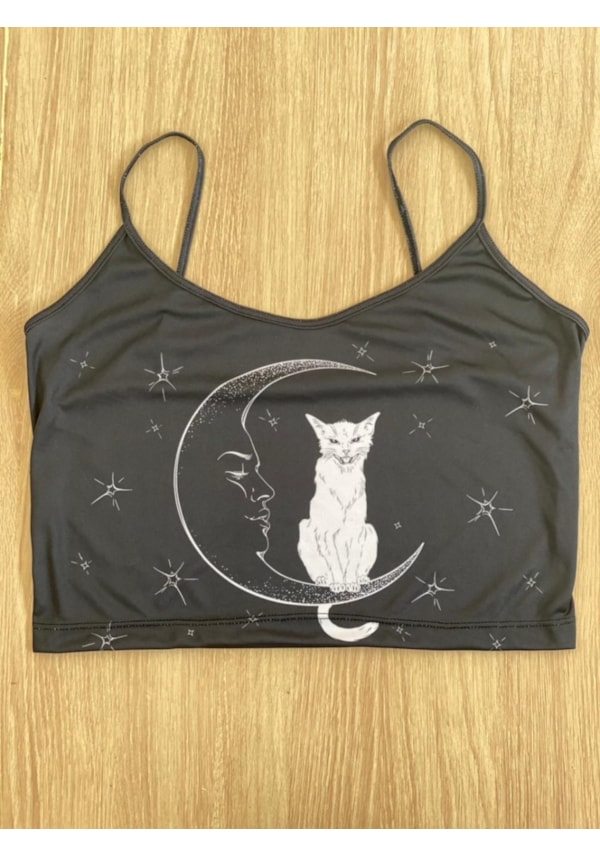 Cropped Alça - Gato