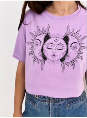 Cropped Comfy Astral Lilás