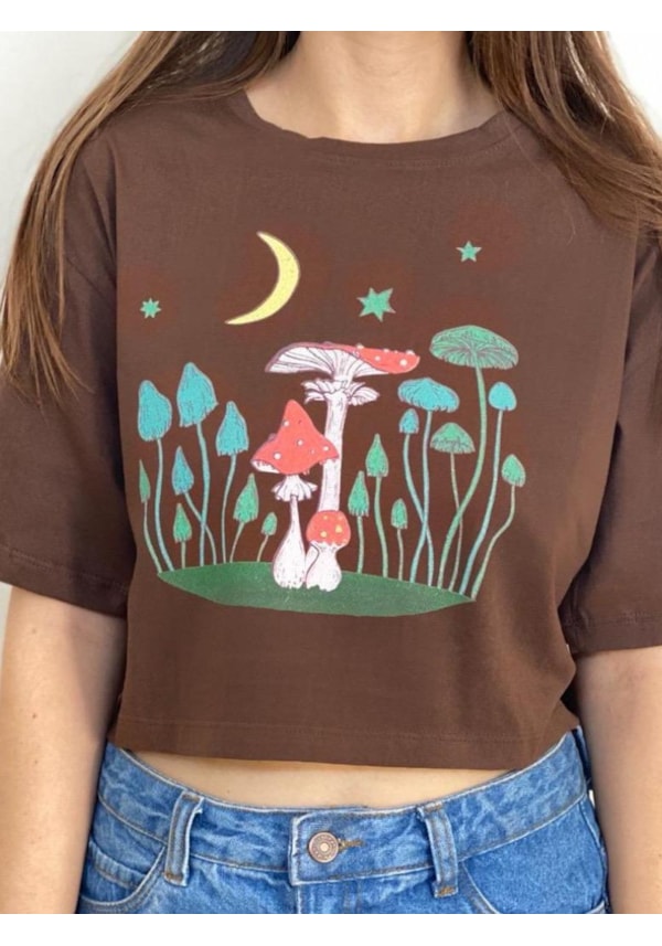 Cropped Comfy Cogumelo Astral