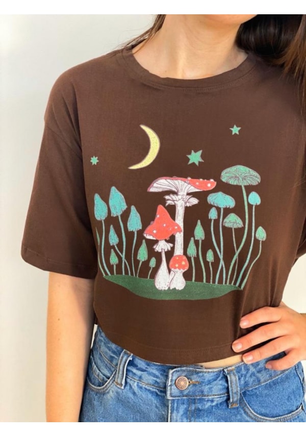 Cropped Comfy Cogumelo Astral