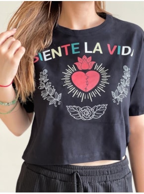 Cropped Comfy Coração do México