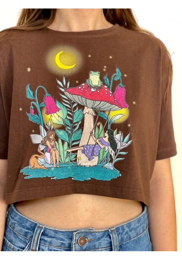 Cropped Comfy Fada da Lua