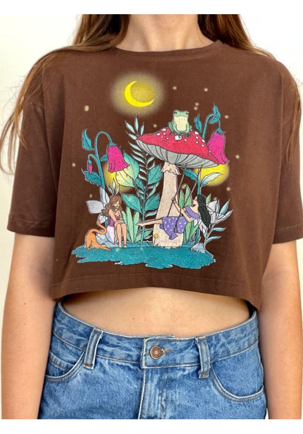 Cropped Comfy Fada da Lua