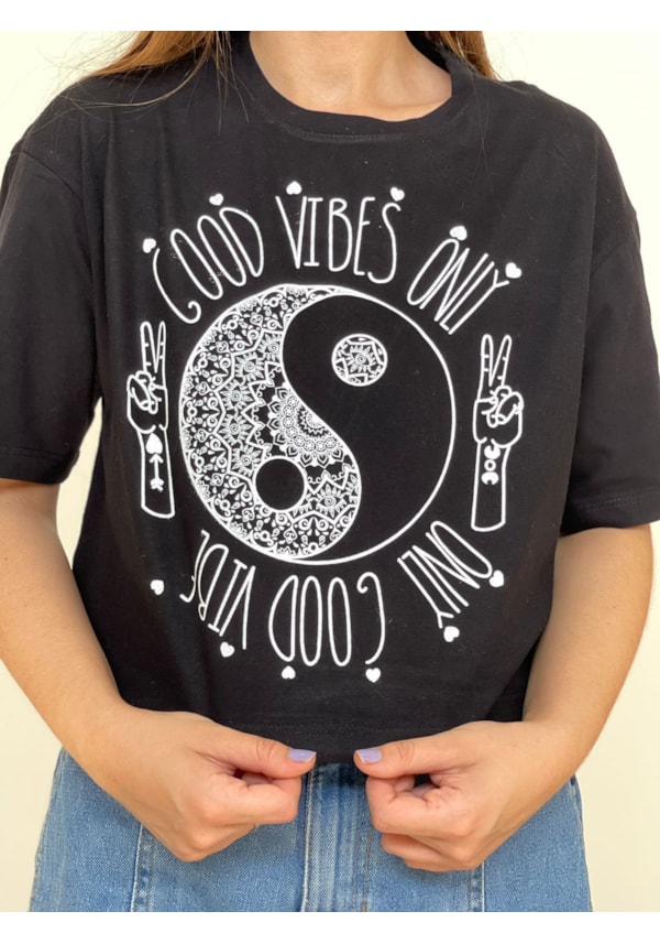 Cropped Comfy Good Vibes